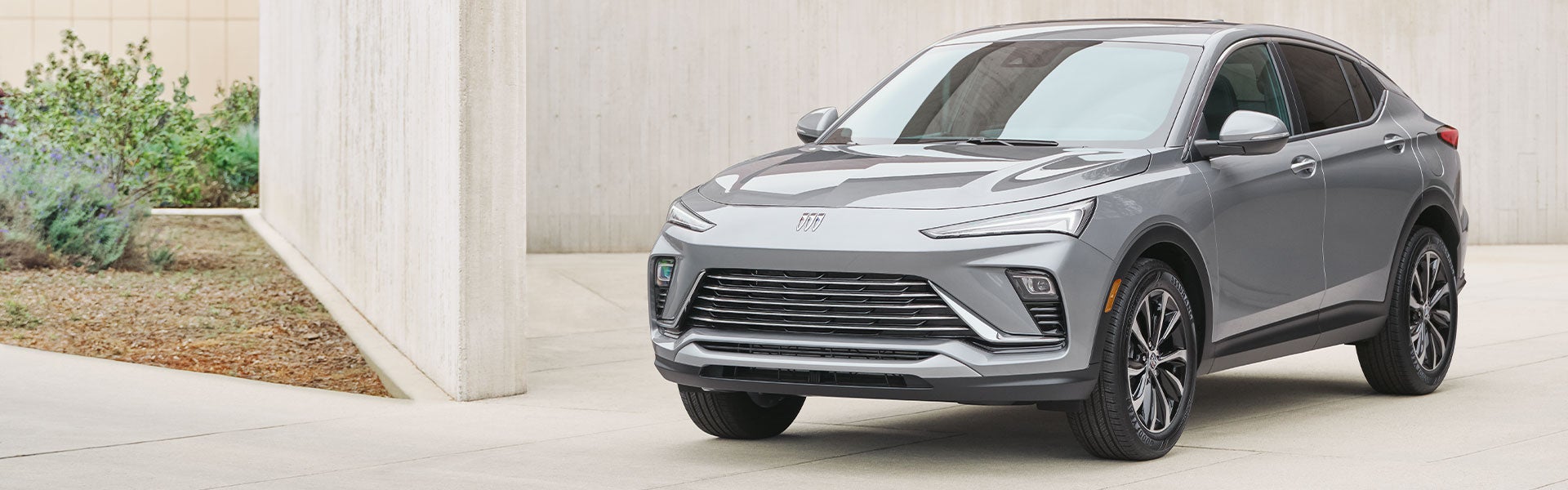 A black seaden car parked on internal building area road